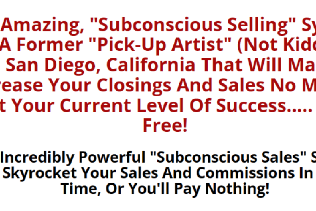 Paul Ross – Secrets Of Subtle Sales Mastery Deluxe